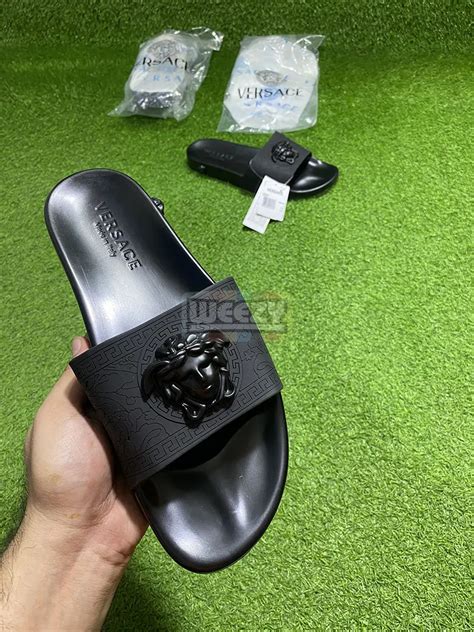 Buy Versace Logo Slide (Blk) (Premium Batch) Online in 